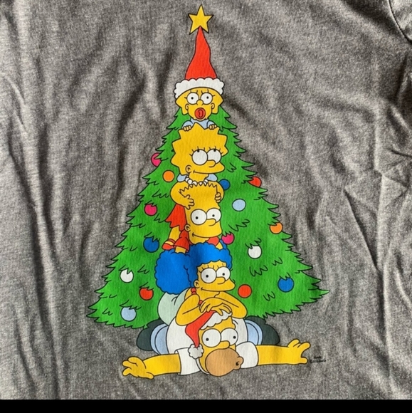 Simpsons Christmas 🎄 long sleeve T-shirt - Picture 2 of 4